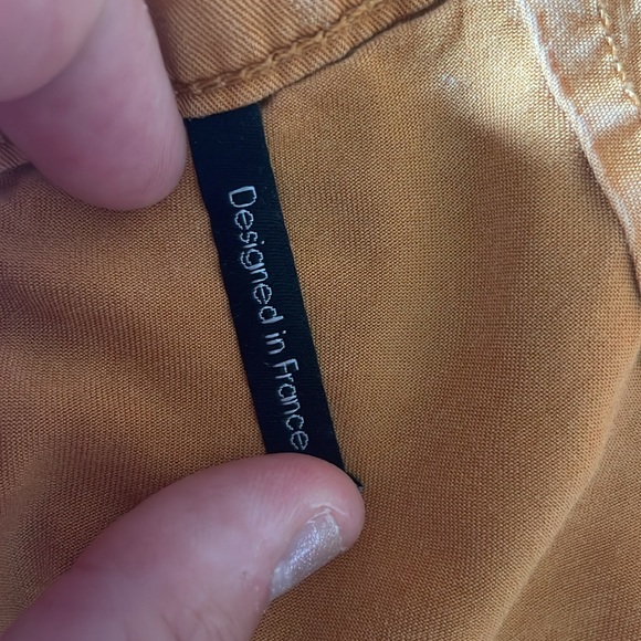 LPB Woman Made in Paris Chino pants - Side braid embroidery - Orange - Picture 6 of 8